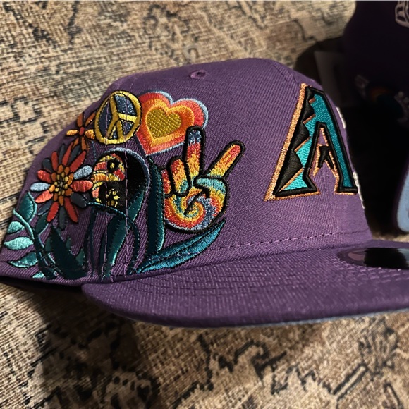 NWT New Era 59fifty Cap. Size 7 3/4 Arizona Diamondbacks 2001 world champions - Picture 5 of 9